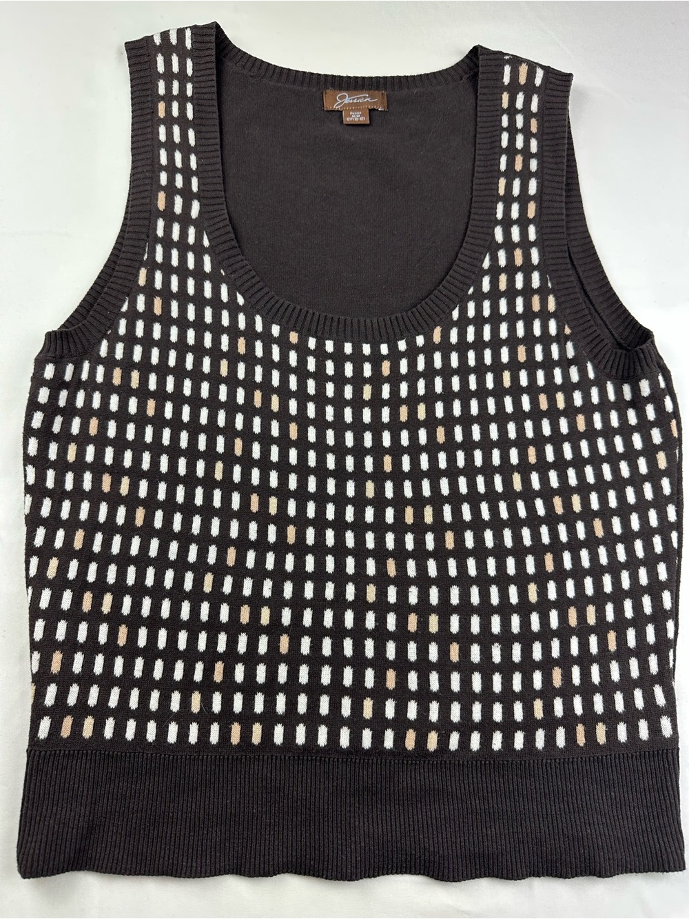 Y2K Jessica Sweater Vest Preppy Academia Grandpacore Grandma Office Workwear M